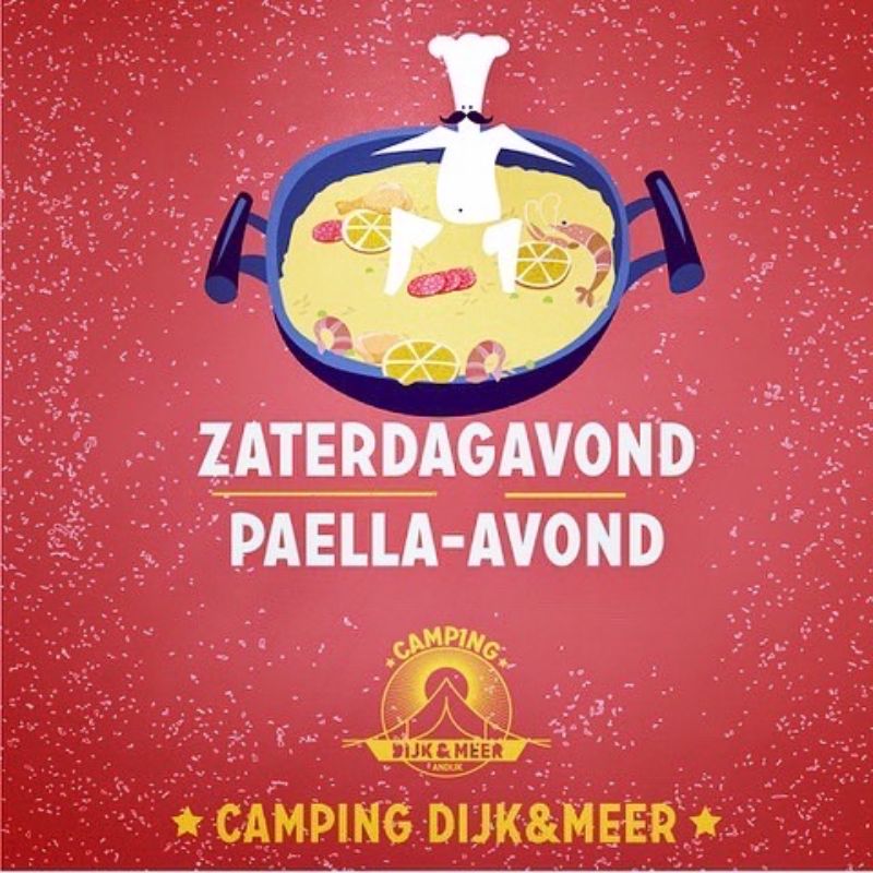 Paella avond op de camping schuif aan!